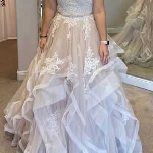 Stella York “Ella” Romantic Lace Embellished Wedding Gown